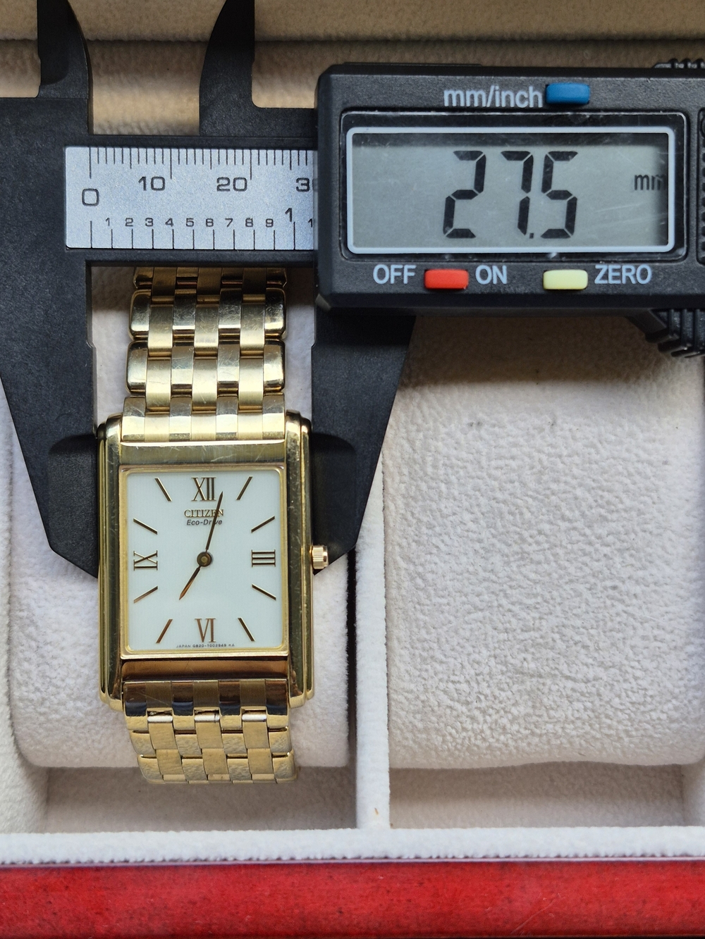 Citizen Stiletto Eco-Drive G820-T001688 TA White Roman Tank Quartz - Picture 11 of 16